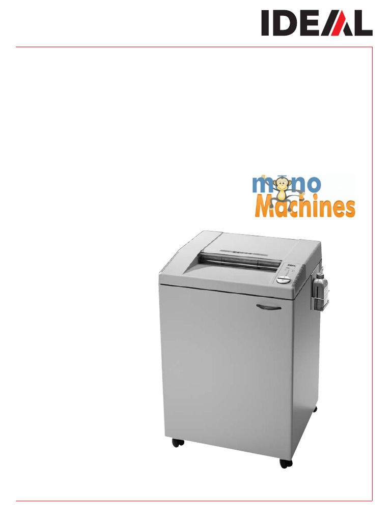 Destroyit 4002 Cross Cut Shredder Operations Manual | PDF