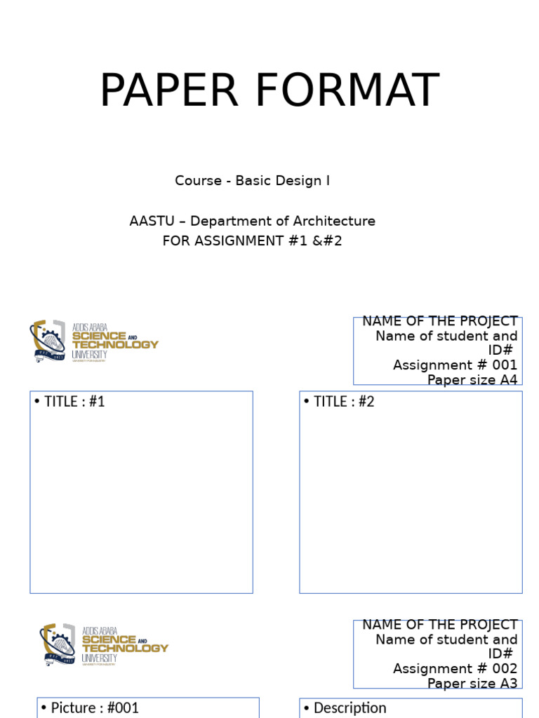 Paper Format Ass1,2 | PDF
