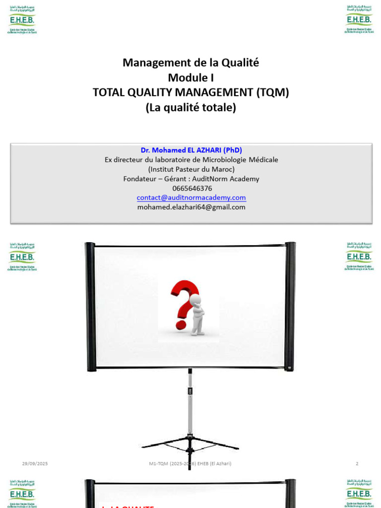 Management de la Qualité et TQM | PDF | Management de la qualité | Business