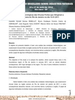 Condições Meteorológicas das Chuvas Fortes RJ no dia 12.01.2011