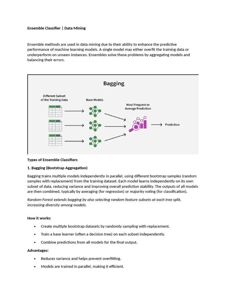 Ensemble Classifiers in Data Mining | PDF | Statistics | Applied ...