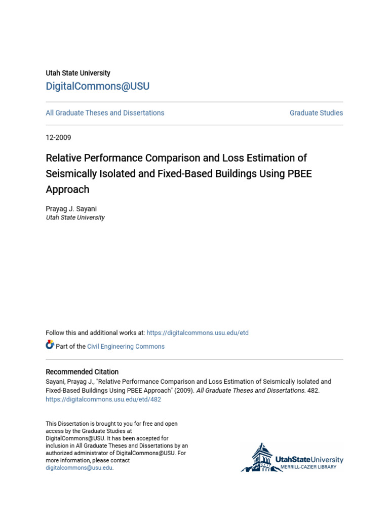 Seismic Performance of Isolated vs. Fixed Buildings | PDF | Ductility ...