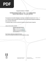 Calendário Escolar - 2025:2026 - FDUL | PDF