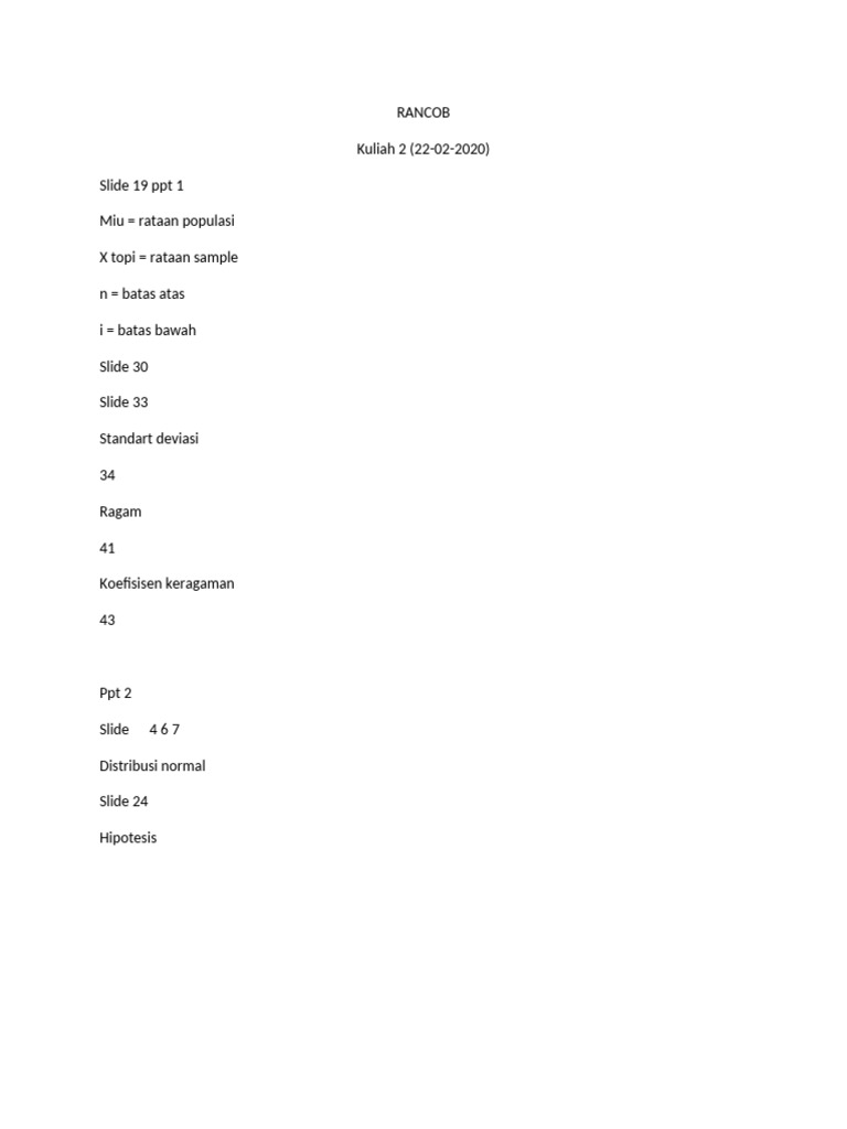 RANCOB | PDF