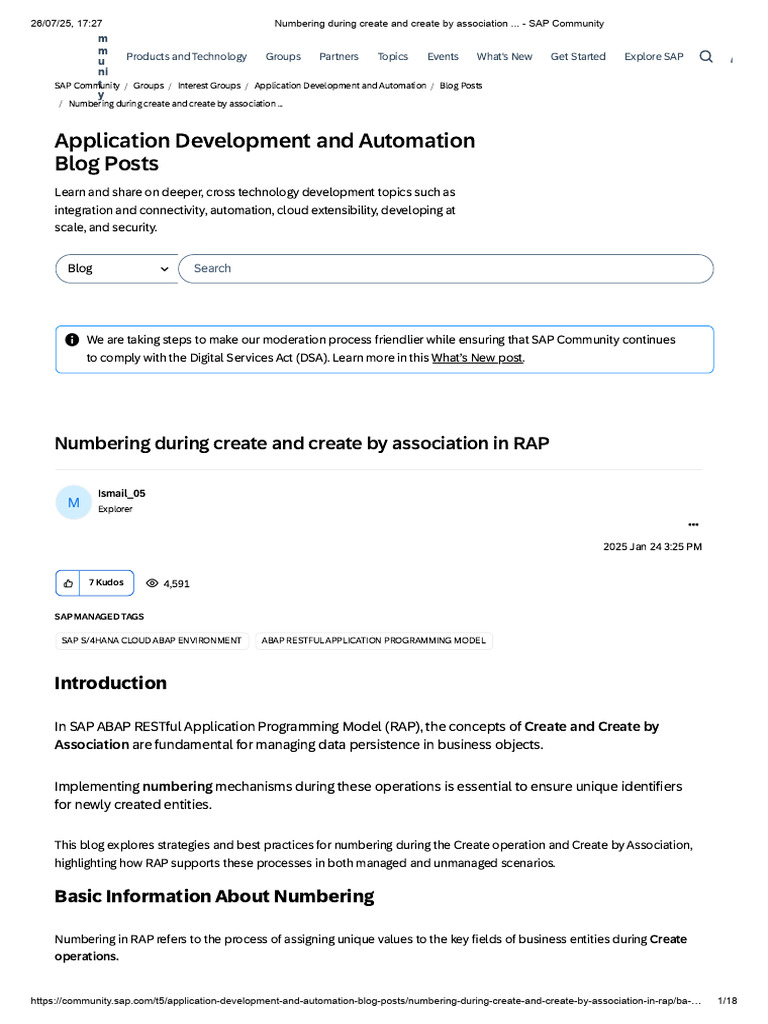 Numbering in SAP RAP Create Operations | PDF | Computer Science ...