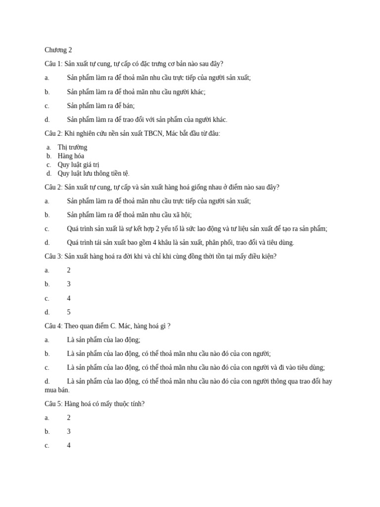 Chương 2 KTCT | PDF