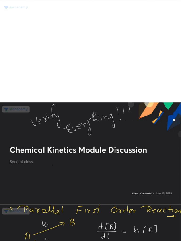Chemical Kinetics Module Discussion With Anno | PDF