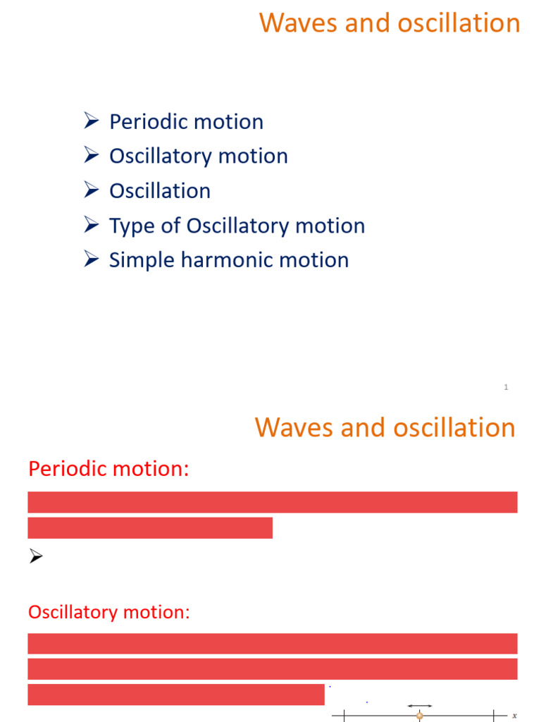Understanding Waves and Oscillations | PDF | Oscillation | Frequency