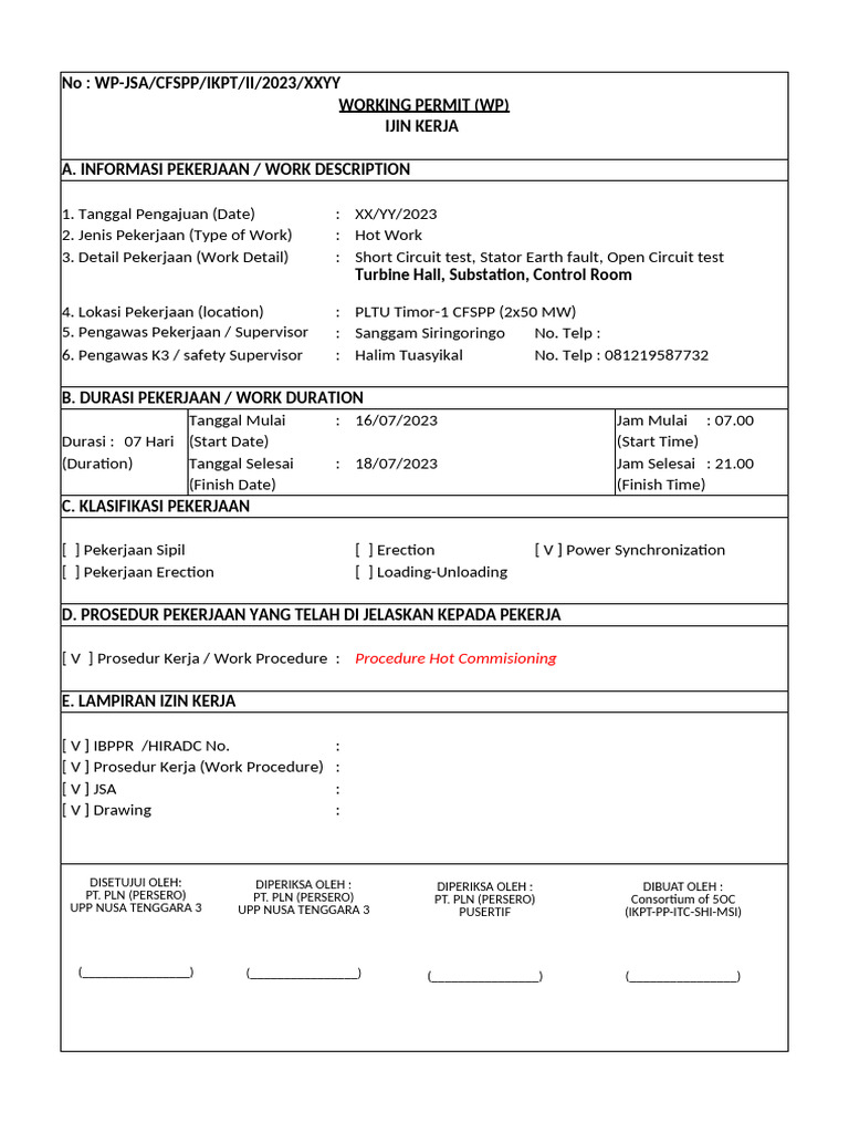 Hot Work Job Safety Analysis Report | PDF