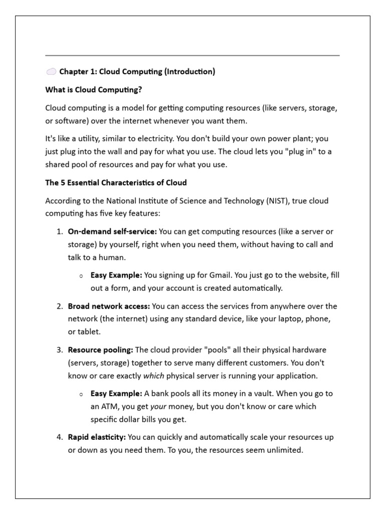 Cloud Computing Notes New | PDF | Virtual Machine | Cloud Computing