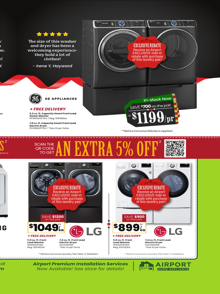 BFS22 Insert - Front & Back - 03 | PDF | Clothes Dryer | Washing Machine