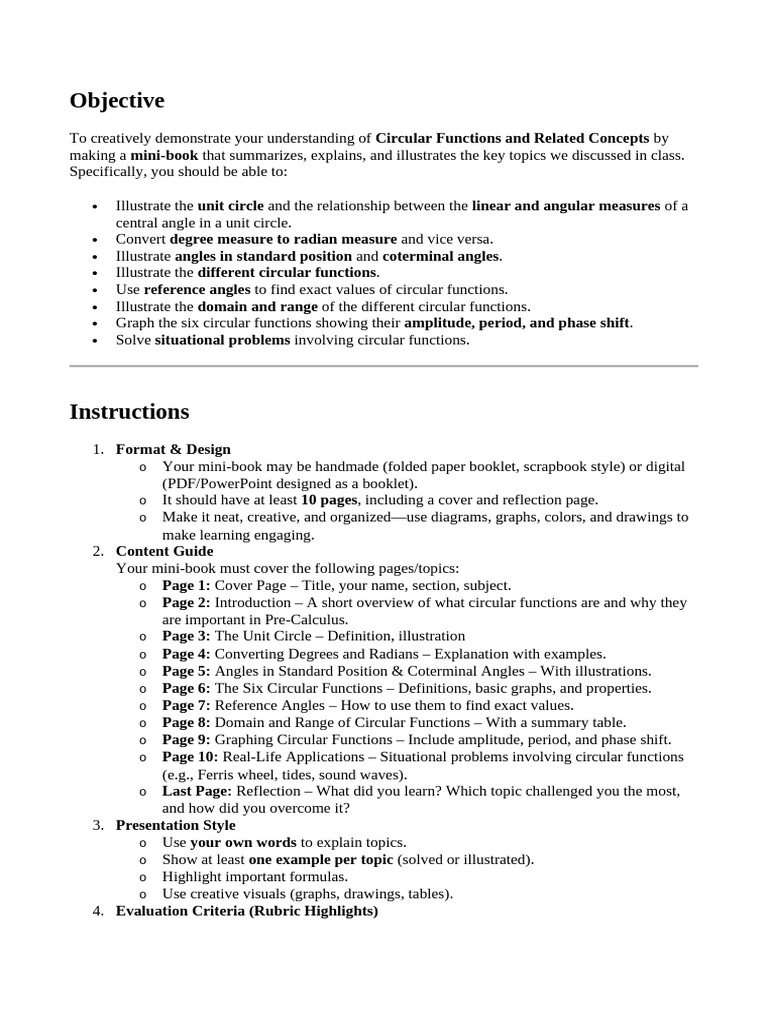 Performance Task Pre Cal 2nd Sem | PDF | Trigonometric Functions | Angle