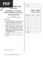 Mock 1 Mathematics Examination | PDF | Teaching Mathematics