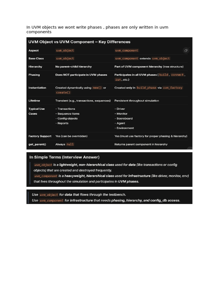UVM and TLM in SystemVerilog Explained | PDF | Software Development ...