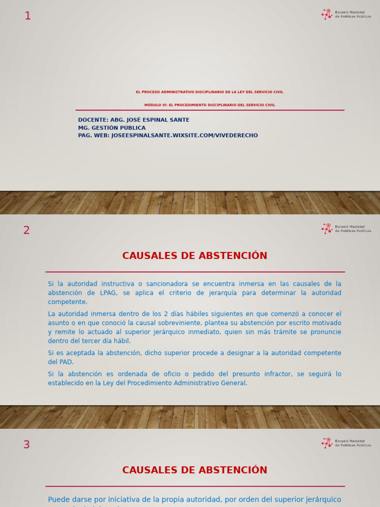 PAD VI - El Procedimiento Disciplinario Del Servicio Civil | PDF ...