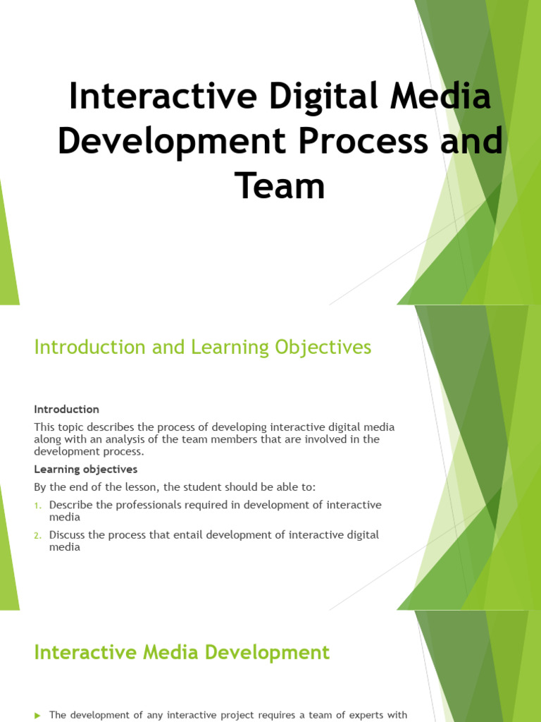 Interactive Digital Media Development Guide | PDF | User Interface ...