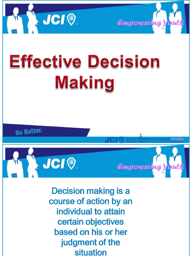 Effective Decision Making | PDF