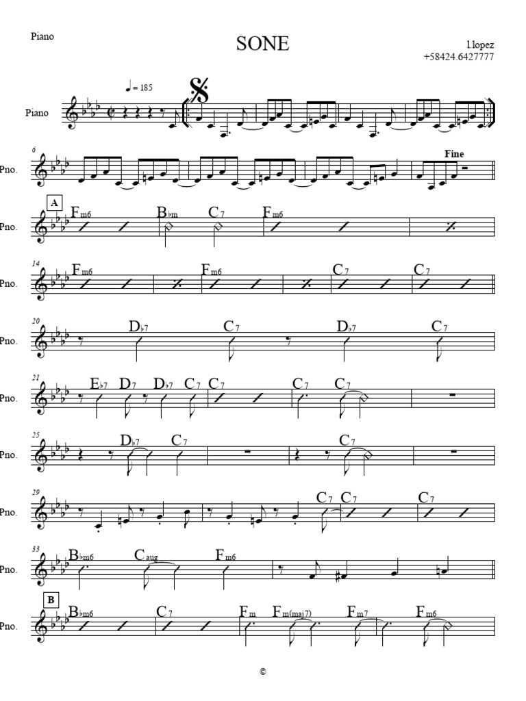Sone - Piano | PDF