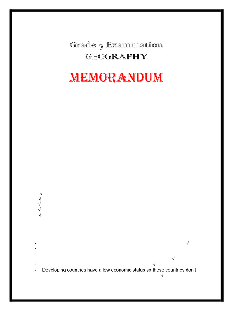 Grade 7 Geography Term 4 Test Memo 2021 Pdf Hand Washing Natural