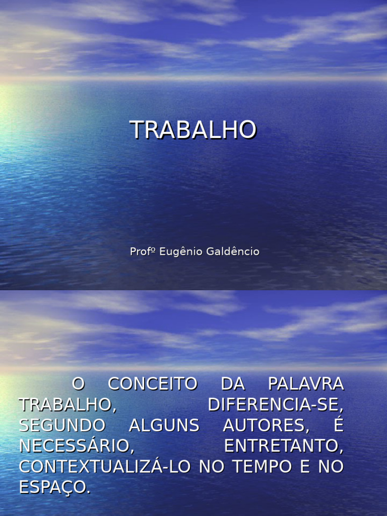 Conceito de Trabalho | PDF | Física | Exploração do trabalho