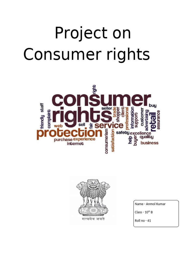 Project On Consumer Rights | PDF