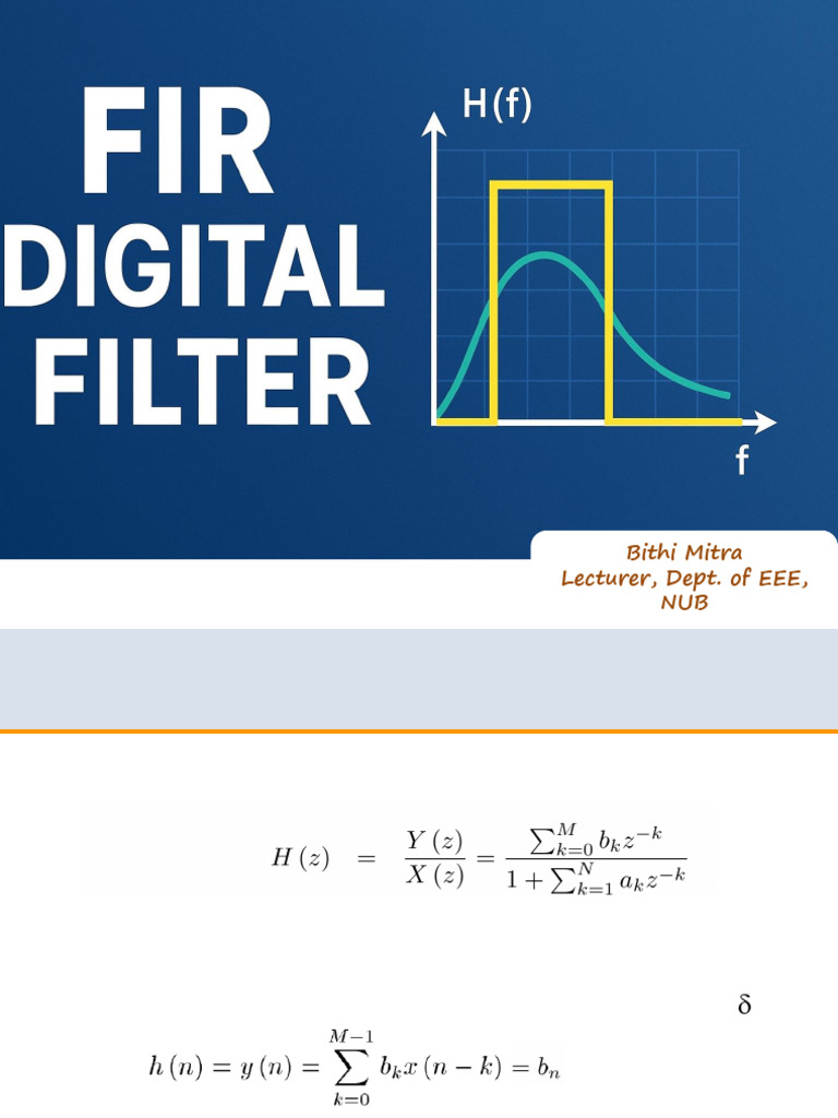 FIR Filter Design Methods Explained | PDF | Bandwidth (Signal ...