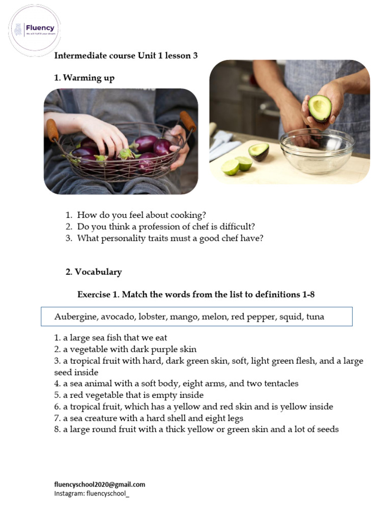 Cooking Vocabulary and Chef Insights | PDF | Foods | Cuisine