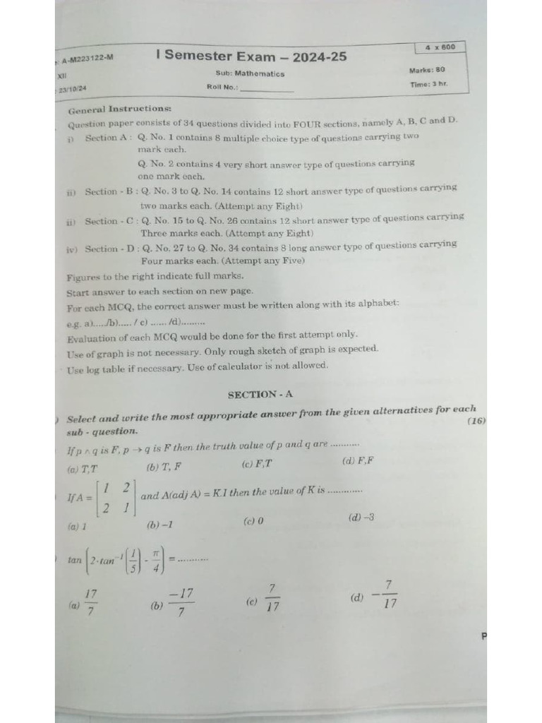 24-25 Maths | PDF