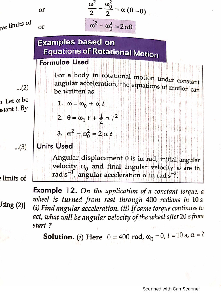 Rotation Motion 1 | PDF
