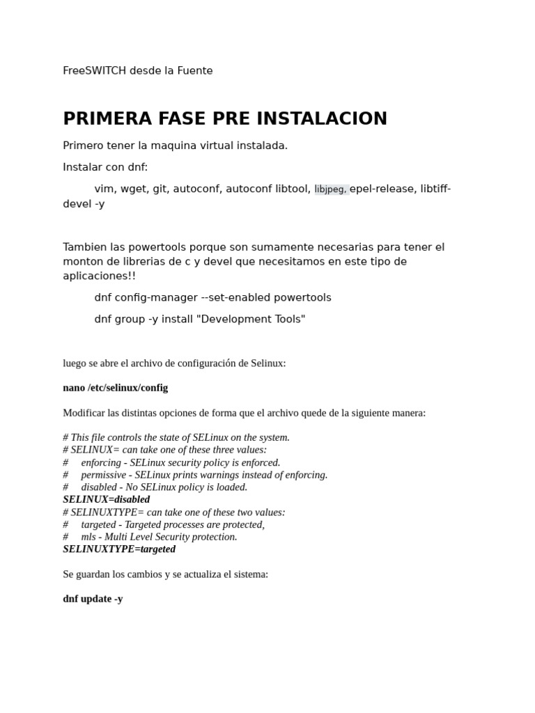 Guía de Instalación de FreeSWITCH | PDF | Autenticación | Informática