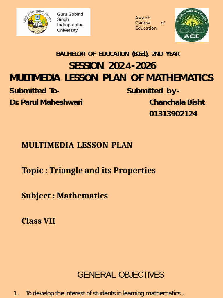 The Triangle and its Properties | PDF | Triangle | Elementary Geometry