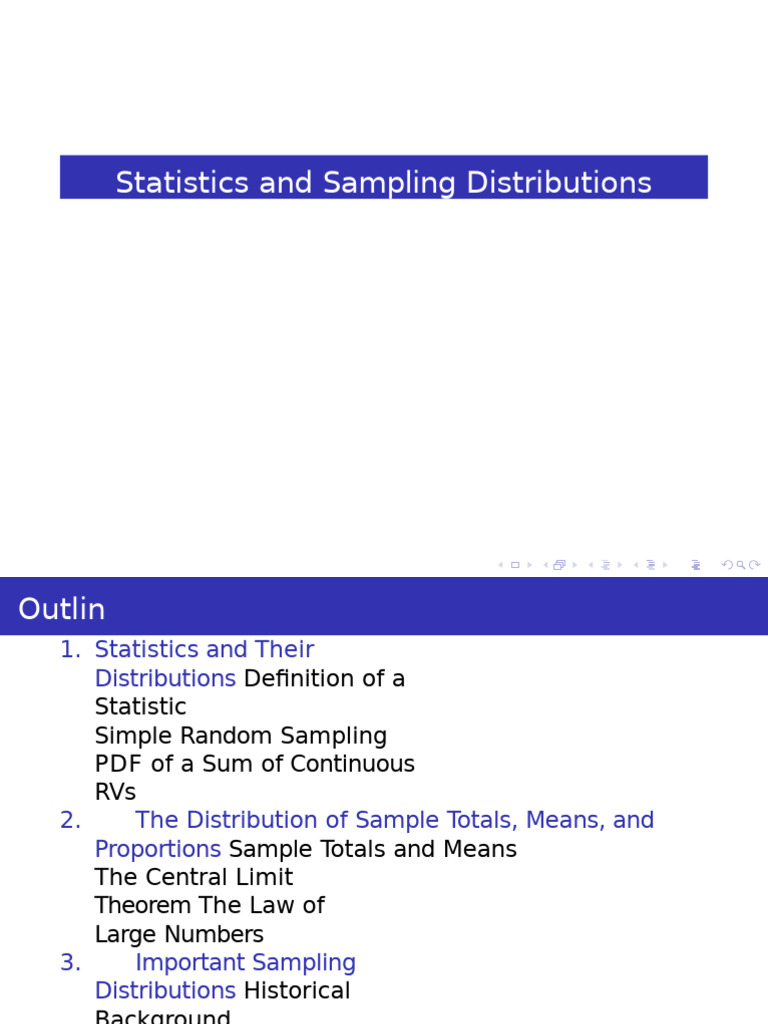 Understanding Statistics and Sampling Distributions | PDF | Probability ...