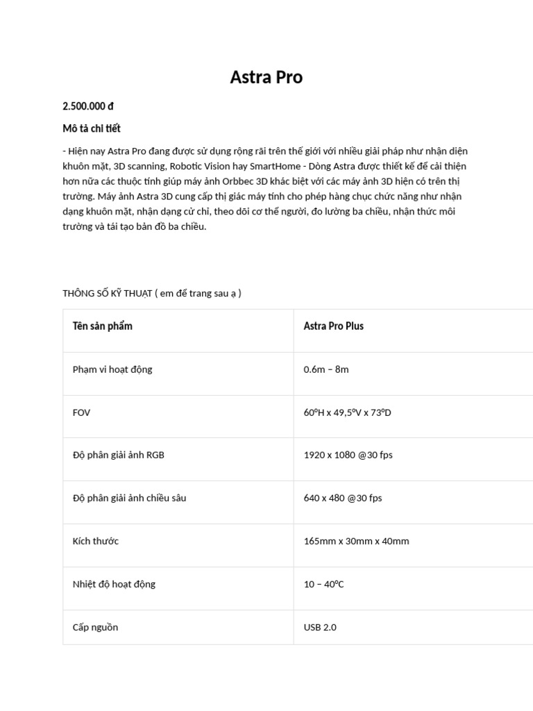 Astra Pro | PDF