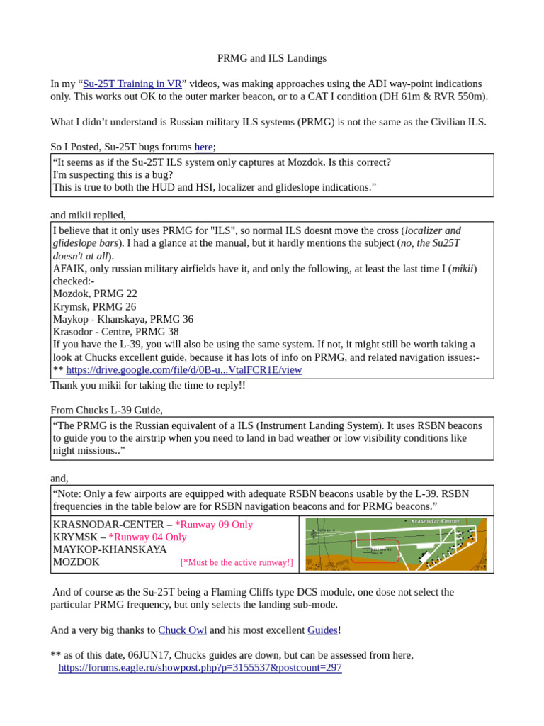 DCS World PRMG Notes | PDF