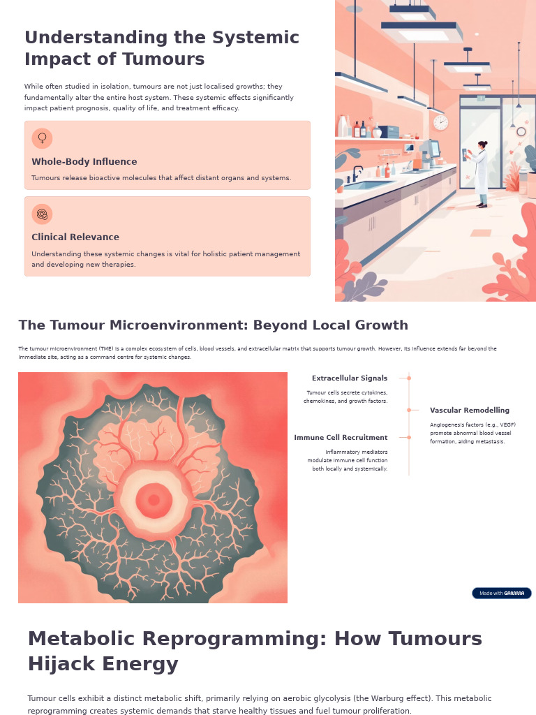 Systemic Effects of Tumours on Health | PDF | Inflammation | Medical ...