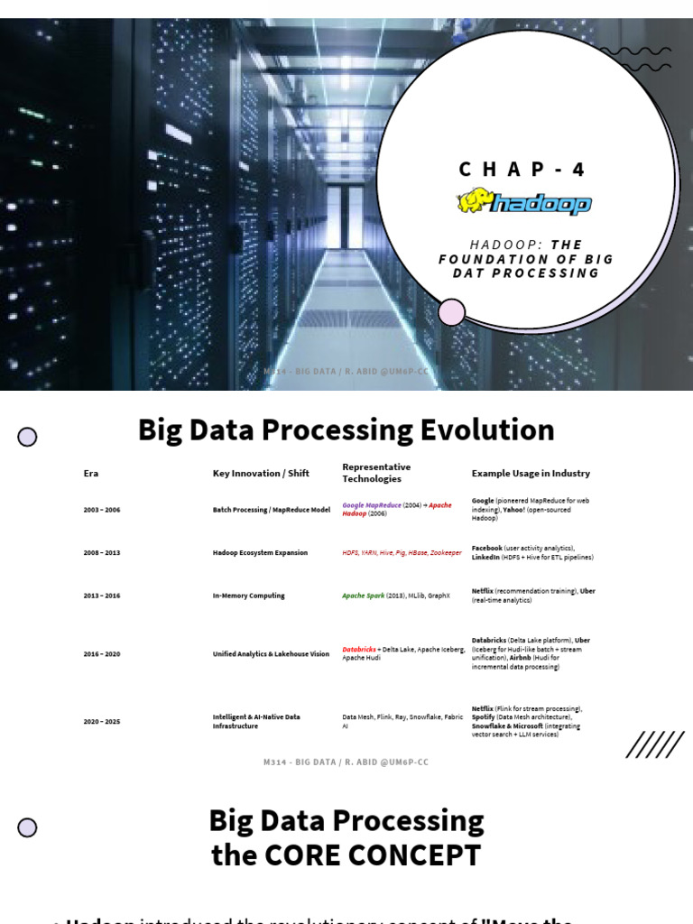 Hadoop: Foundation of Big Data Processing | PDF | Apache Hadoop | Map ...