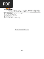 Apostila de Energias Alternativas - eólica, solar, biomassa