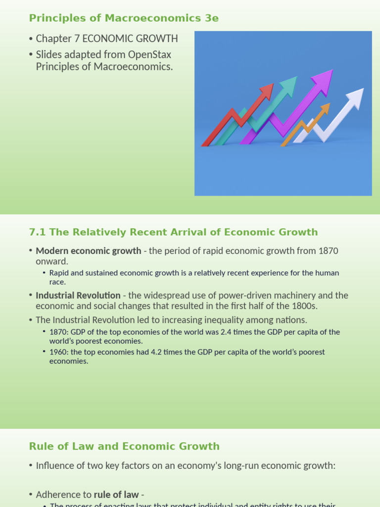 Economic Growth Principles Explained | PDF | Economic Growth | Gross ...