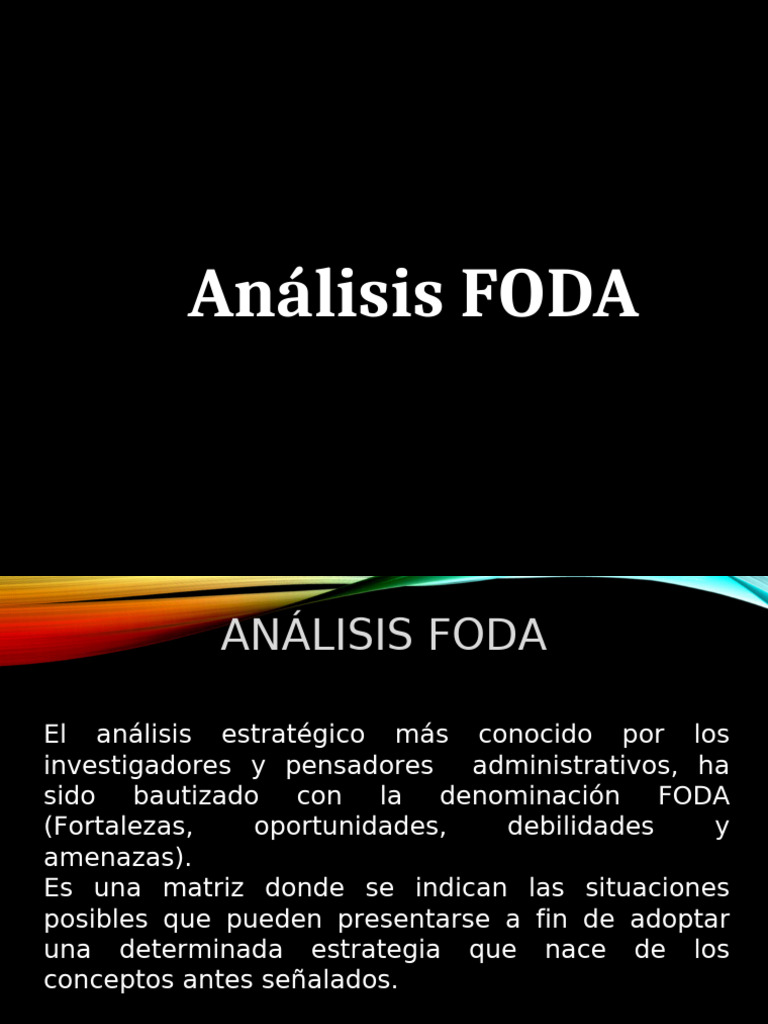 Análisis FODA: Estrategias Competitivas | PDF | Análisis FODA | Economias