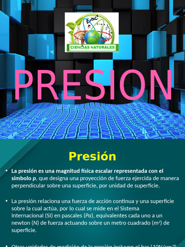 Definición y Tipos de Presión | PDF | Presión | Pascal (Unidad)