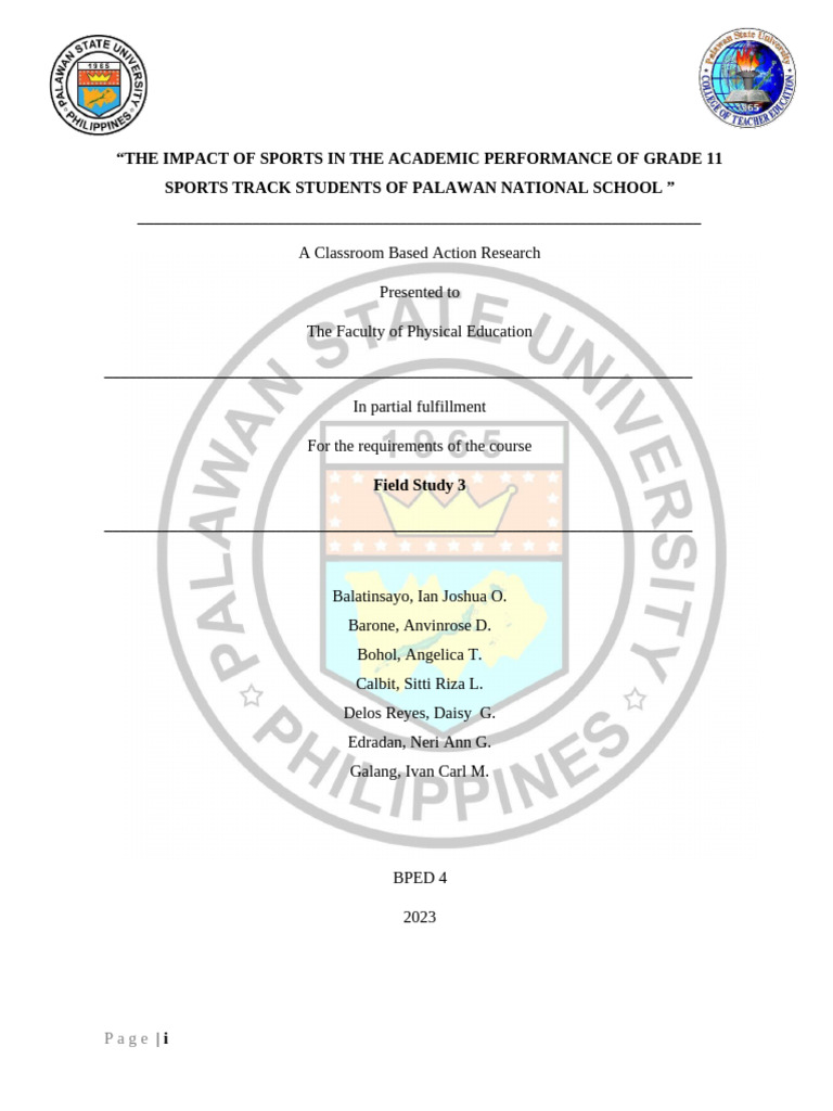 Impact of Sports on Grade 11 Academics | PDF | Leadership | Survey ...