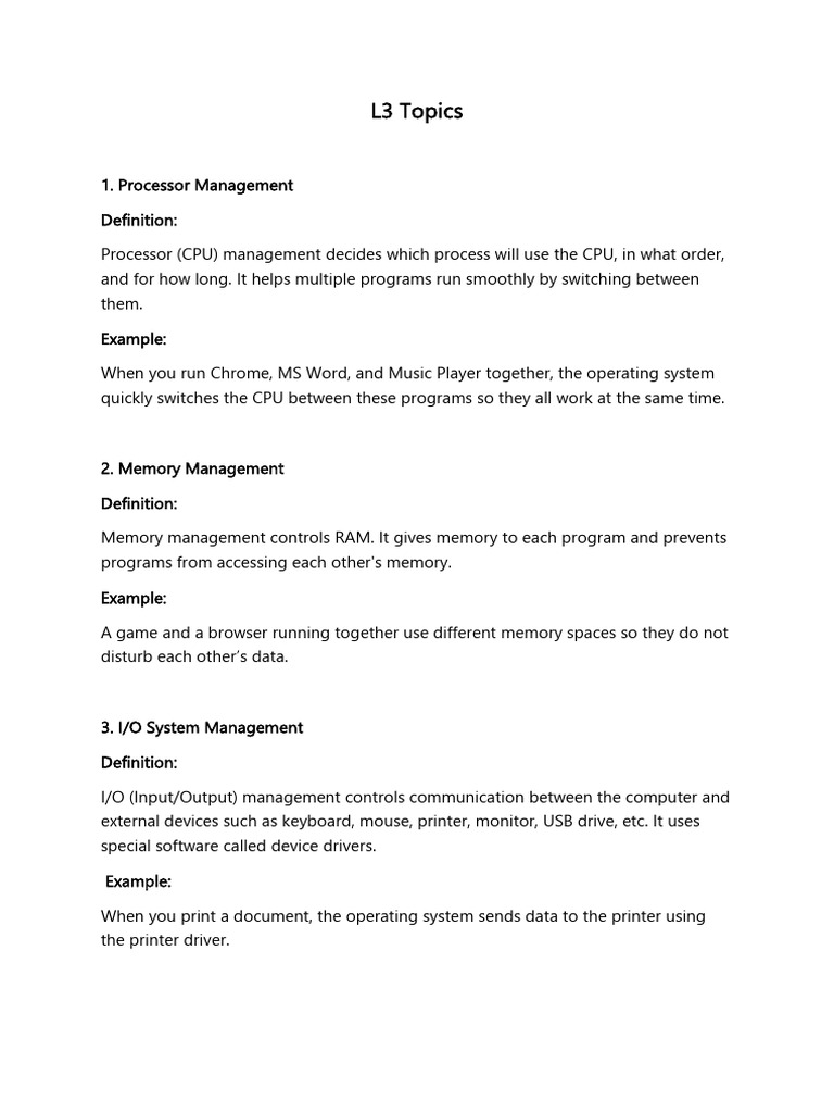 L3 Topics | PDF