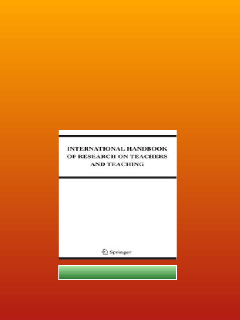 International Handbook Of Research On Teachers And Teaching 1st Edition ...