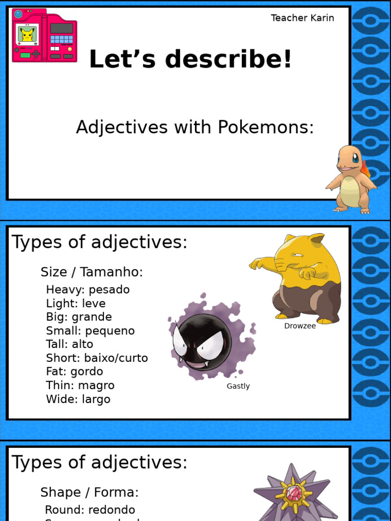 Describe The Pokemon Fun Activities Games 144664 | PDF