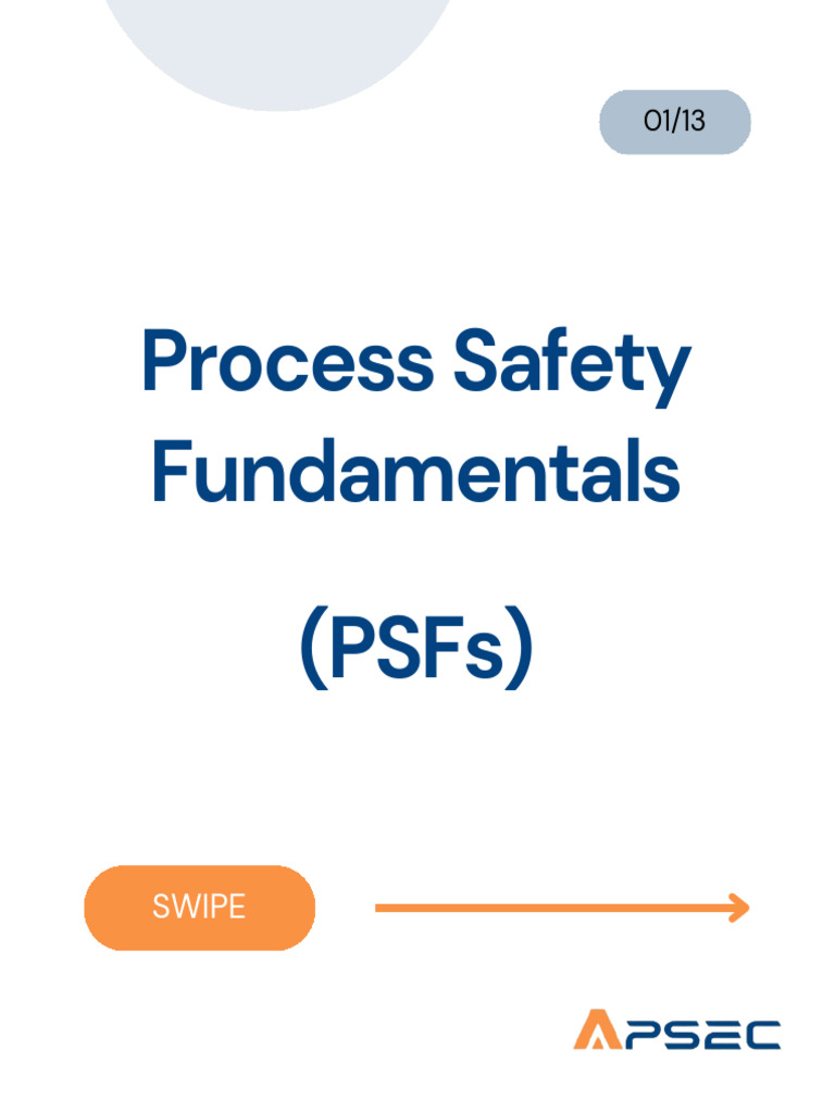 process safety fundamentals | PDF | Safety | Occupational Safety And Health