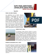 Bancada Nacionalista Gana Perú - Boletín Nº 29
