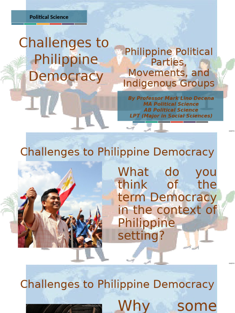 Challenges to Philippine Democracy | PDF | Economic Growth | Political ...