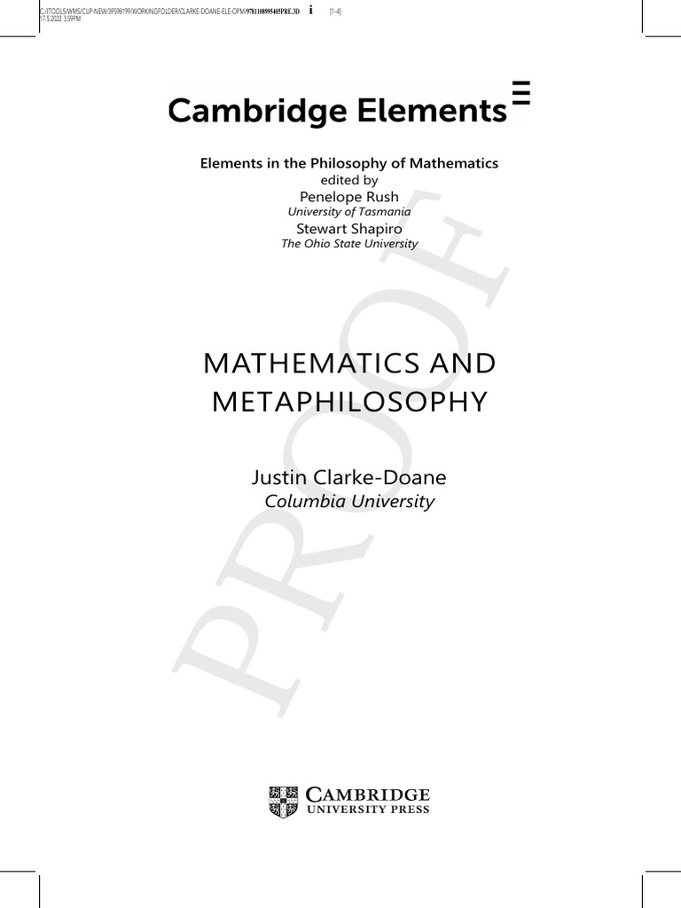 Philosophy of Mathematics Insights | PDF | Axiom | Mathematical Proof