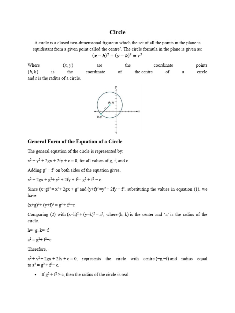 Circle | PDF | Circle | Differential Geometry
