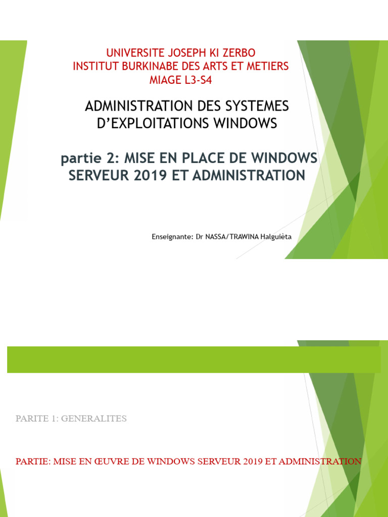 Administration de Windows Server 2019 | PDF | Stratégies de groupe ...